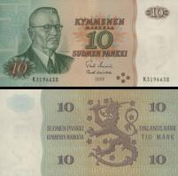 *10 Markka Fínsko 1980, P111 UNC - Kliknutím na obrázok zatvorte -